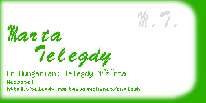 marta telegdy business card